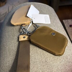 New! RARE Lululemon Dual Pouch Wristlet Allspice + Trench